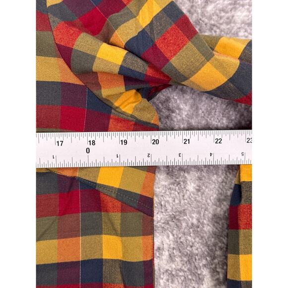 Fjallraven x Specialized Riders Flannel Shirt Medium Womens Plaid Check Cycling - Picture 4 of 9